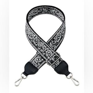 Dresime | Guitar/Handbag Wide Black Crossbody Adjustable Strap BRAND NEW